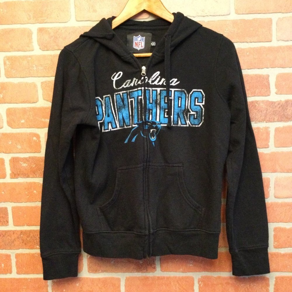 Womens Carolina Panthers zip up hoodie size M NFL